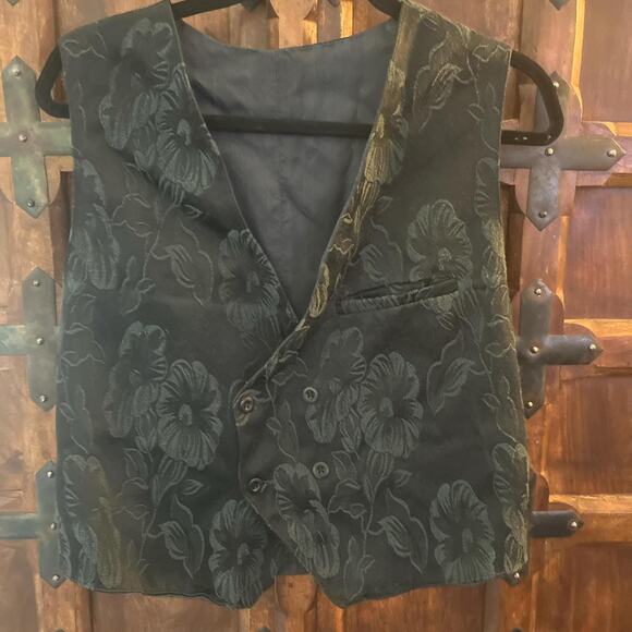Vintage 80s Boho Vest M-Large - Picture 1 of 5